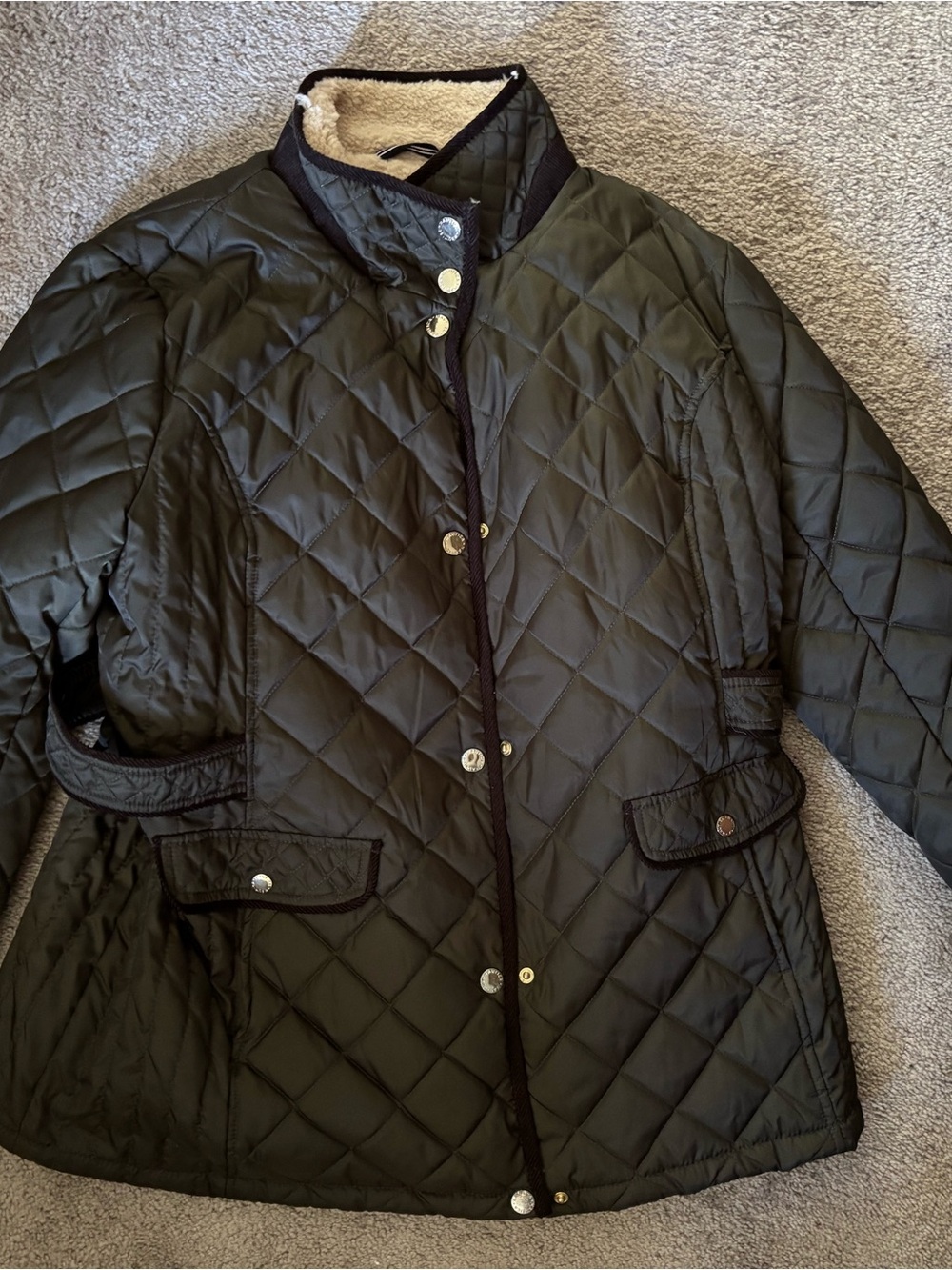 Nautica Barn Coat Puffer in Olive
